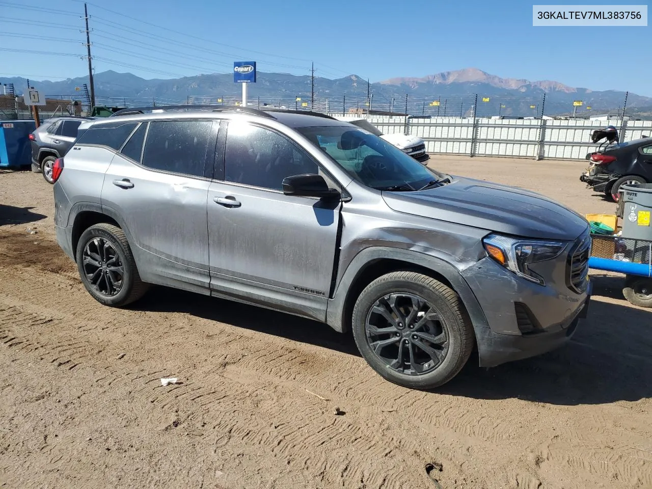 2021 GMC Terrain Sle VIN: 3GKALTEV7ML383756 Lot: 74371534