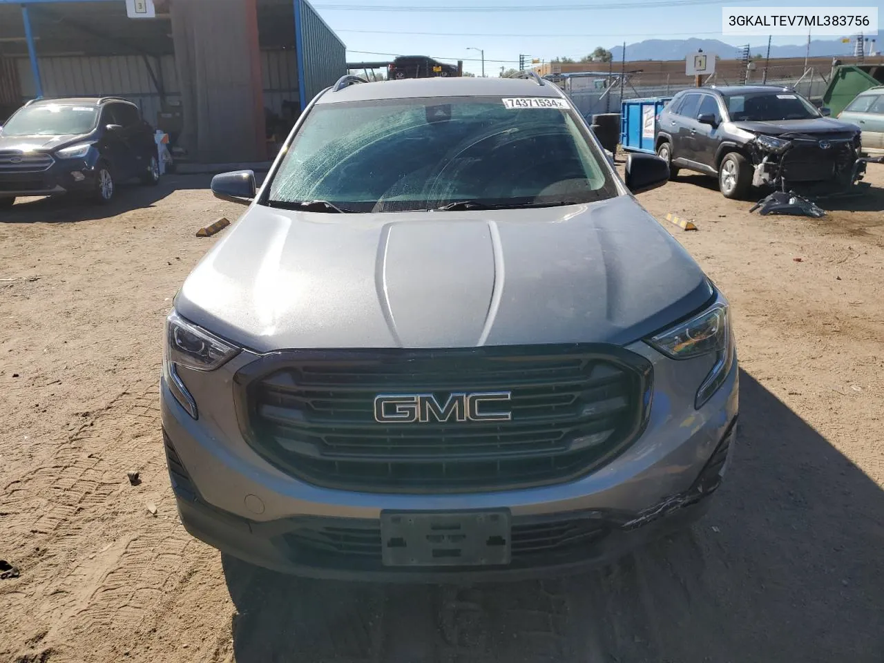 2021 GMC Terrain Sle VIN: 3GKALTEV7ML383756 Lot: 74371534