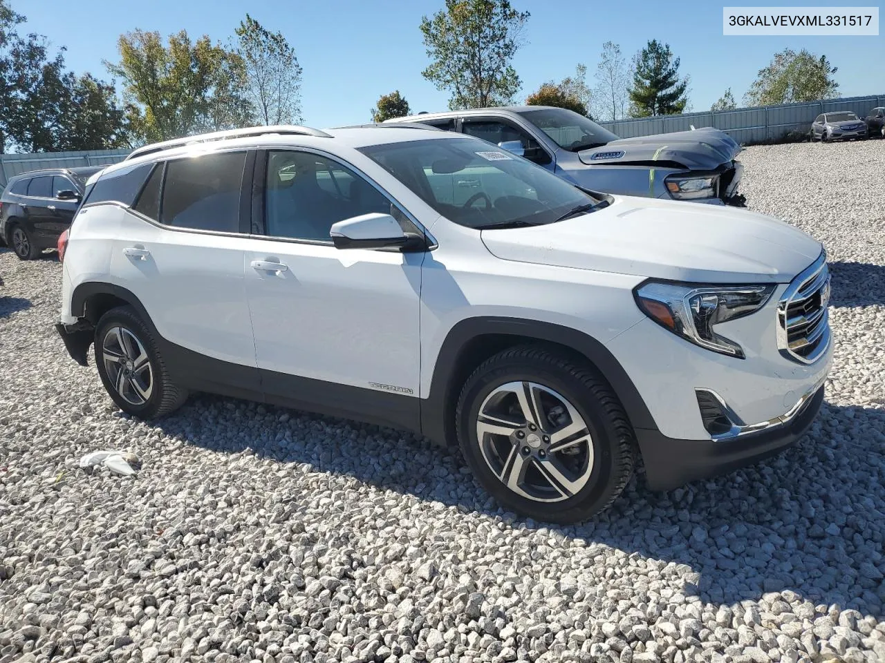 2021 GMC Terrain Slt VIN: 3GKALVEVXML331517 Lot: 74598554