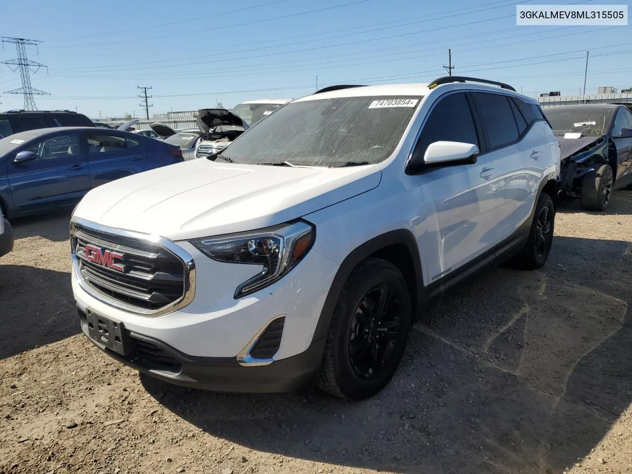 2021 GMC Terrain Sle VIN: 3GKALMEV8ML315505 Lot: 74703854