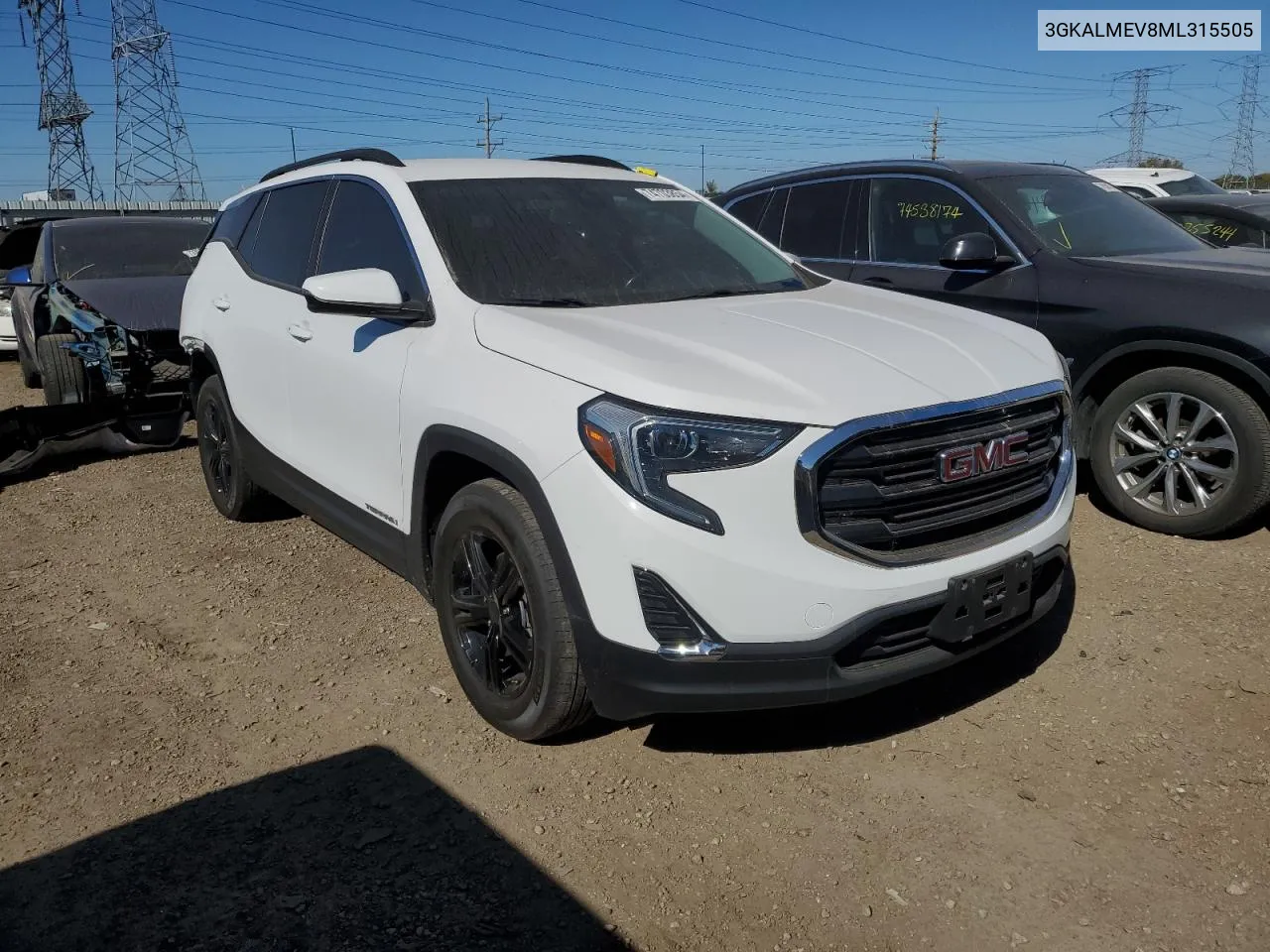 2021 GMC Terrain Sle VIN: 3GKALMEV8ML315505 Lot: 74703854