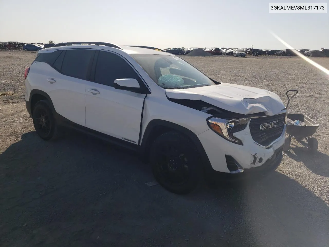 2021 GMC Terrain Sle VIN: 3GKALMEV8ML317173 Lot: 75629664