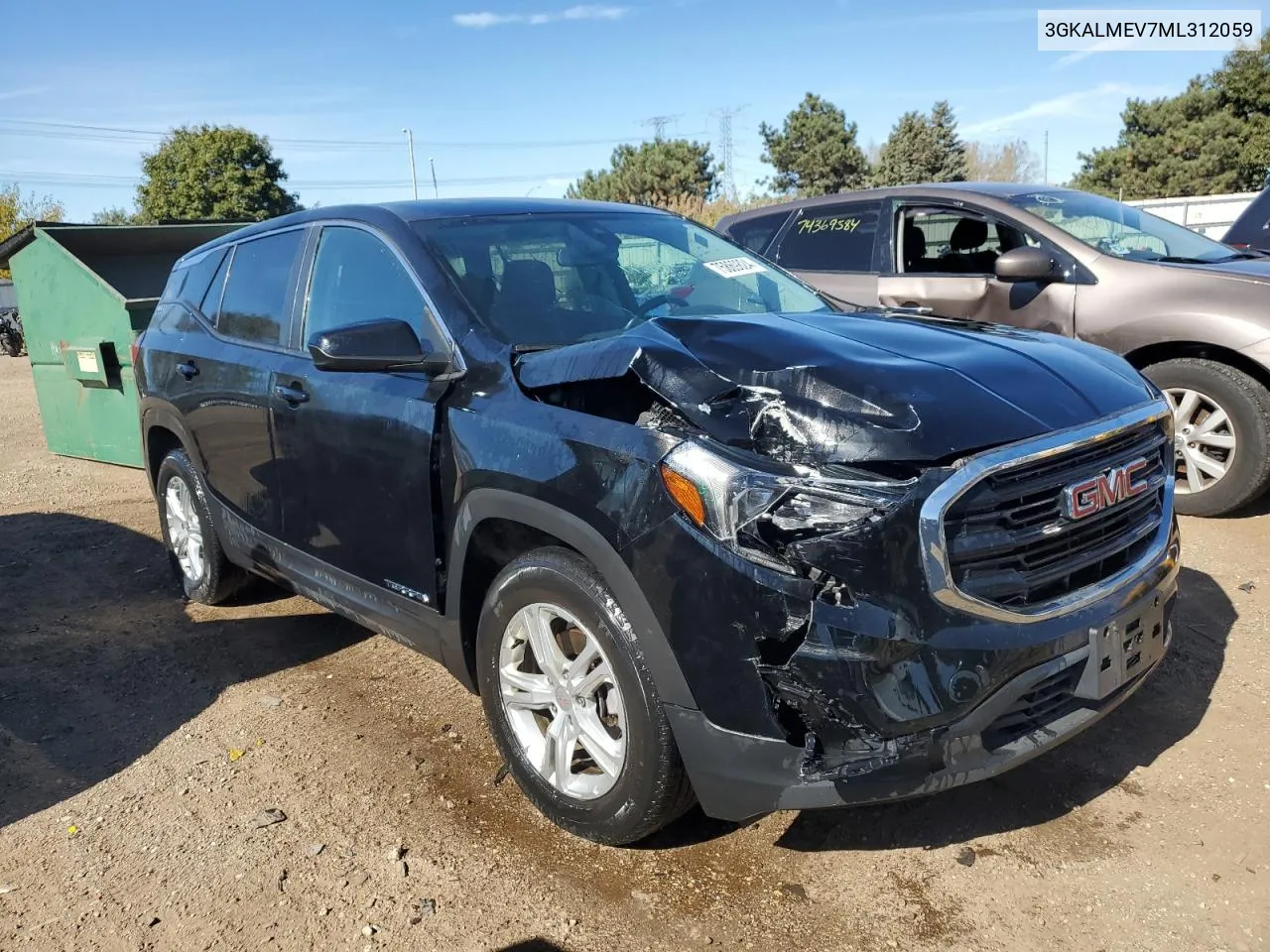 2021 GMC Terrain Sle VIN: 3GKALMEV7ML312059 Lot: 75869824