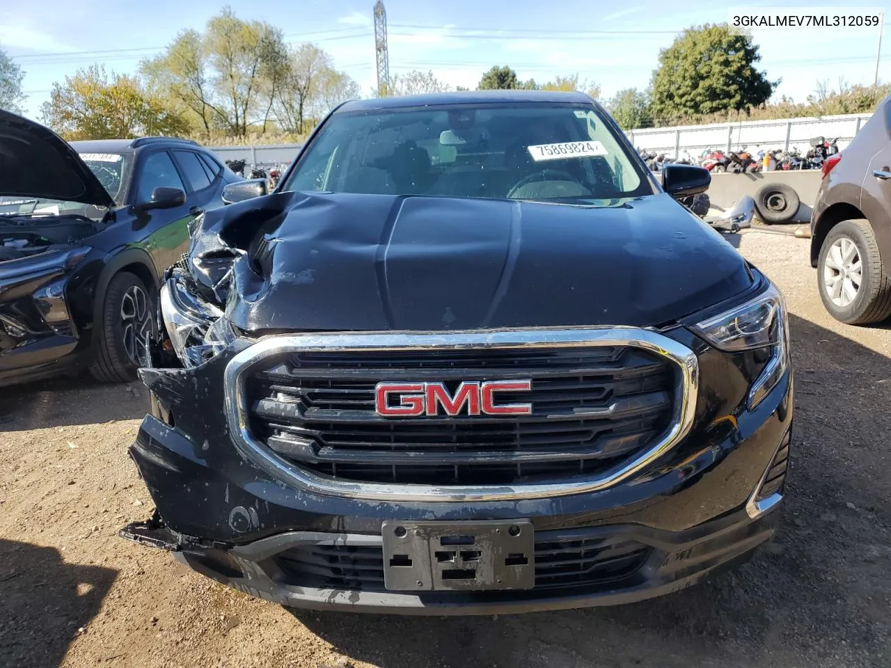 2021 GMC Terrain Sle VIN: 3GKALMEV7ML312059 Lot: 75869824