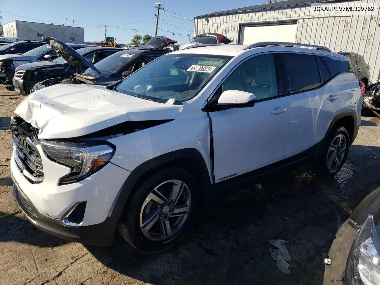 2021 GMC Terrain Slt VIN: 3GKALPEV7ML309762 Lot: 75907744