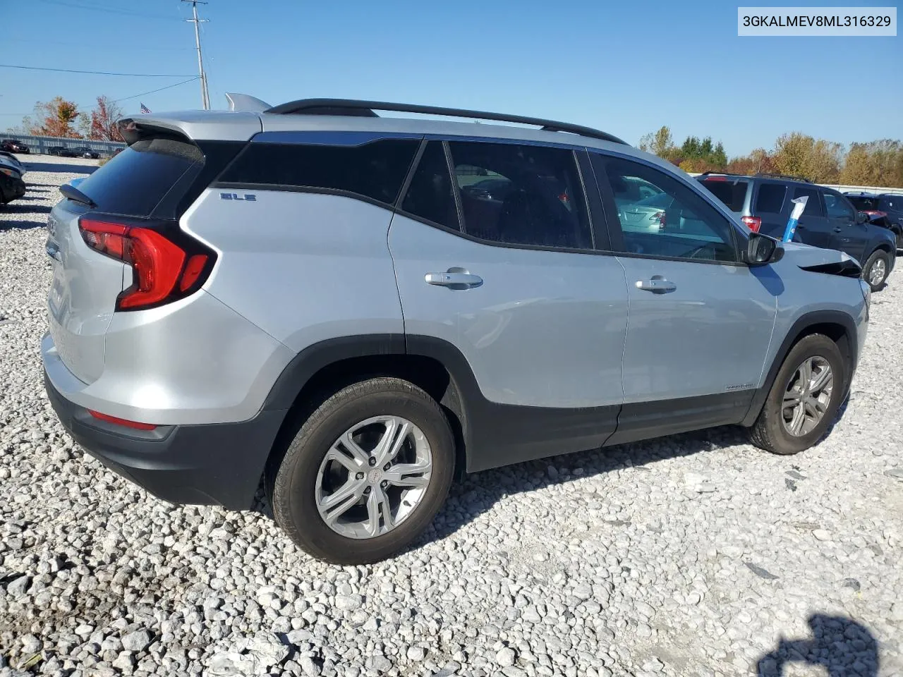 2021 GMC Terrain Sle VIN: 3GKALMEV8ML316329 Lot: 76053074