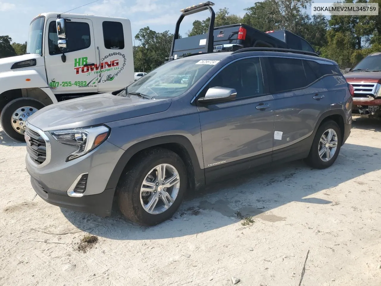 2021 GMC Terrain Sle VIN: 3GKALMEV2ML345759 Lot: 76258724