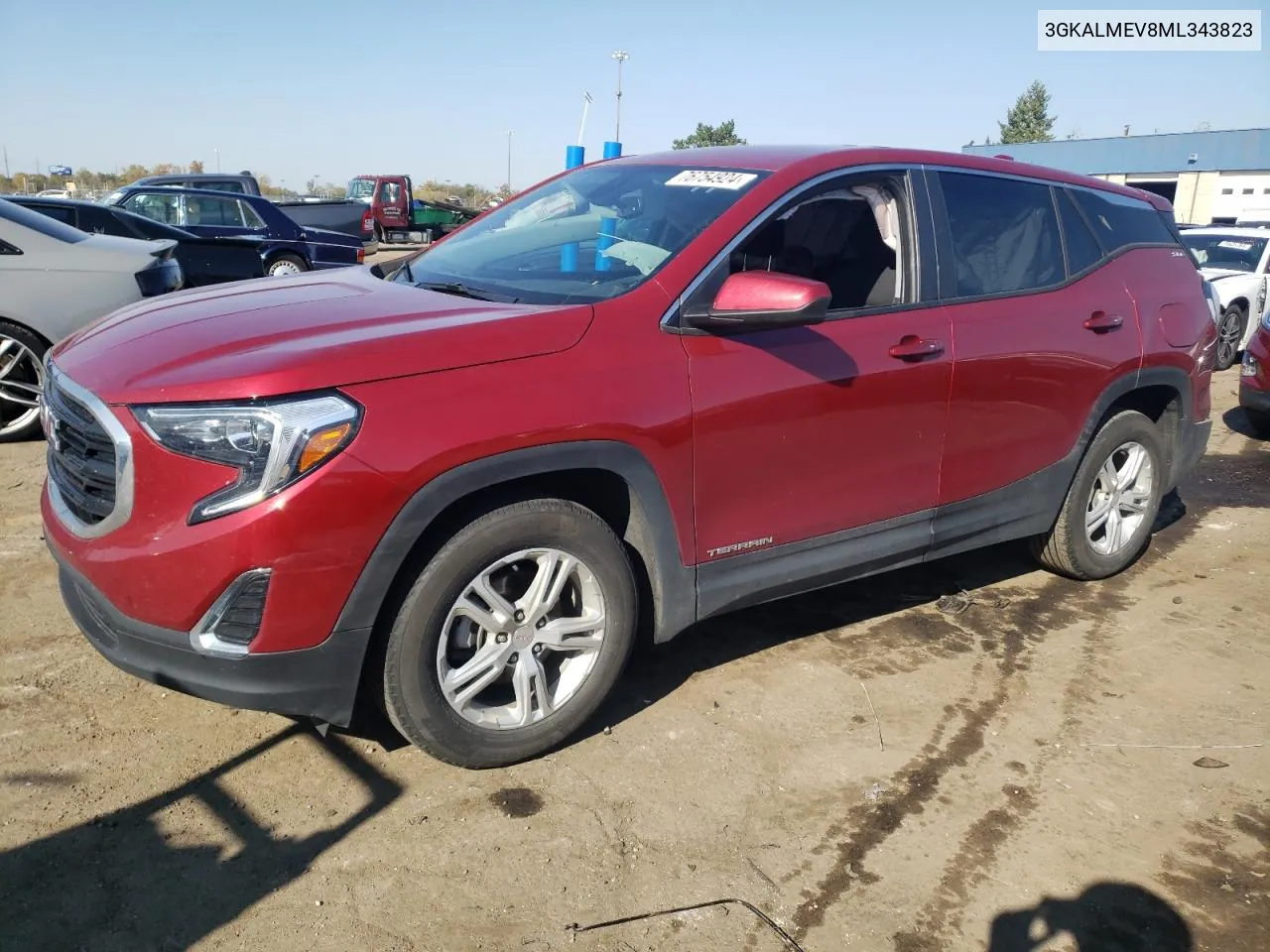 2021 GMC Terrain Sle VIN: 3GKALMEV8ML343823 Lot: 76754924