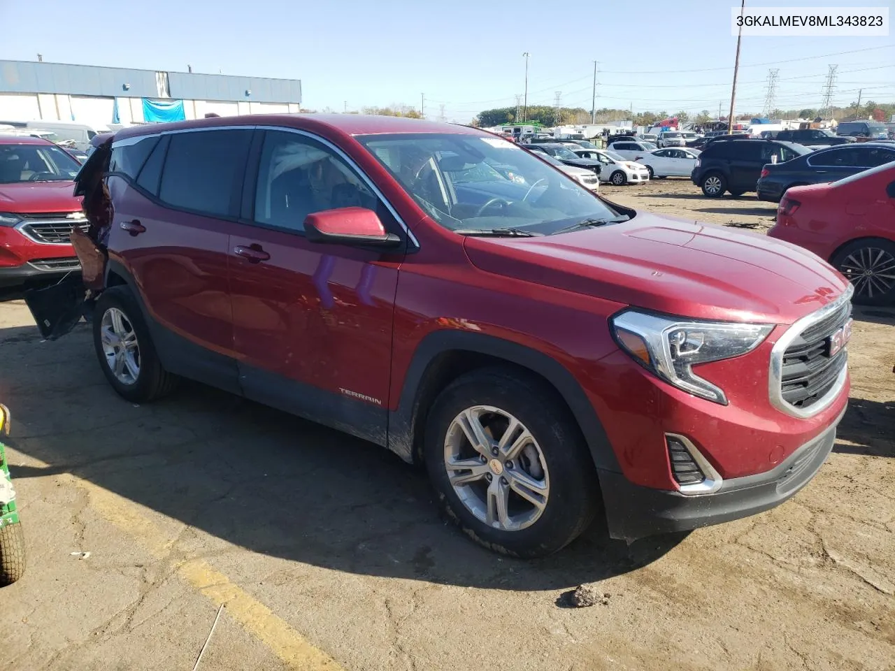 2021 GMC Terrain Sle VIN: 3GKALMEV8ML343823 Lot: 76754924