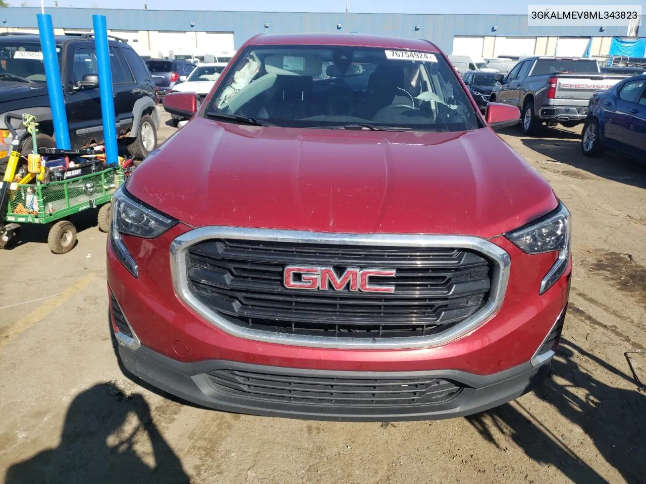 2021 GMC Terrain Sle VIN: 3GKALMEV8ML343823 Lot: 76754924