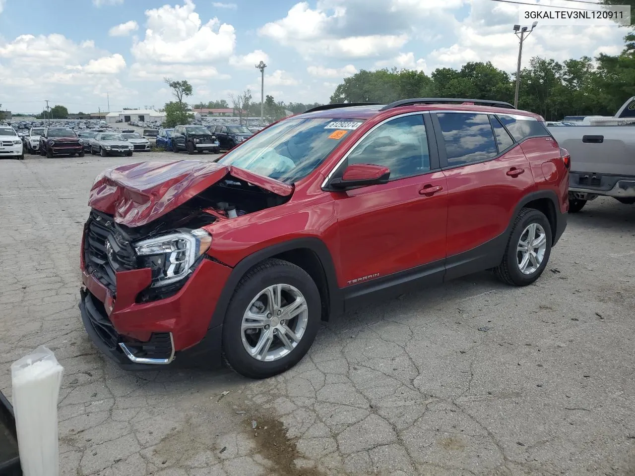 2022 GMC Terrain Sle VIN: 3GKALTEV3NL120911 Lot: 61292374