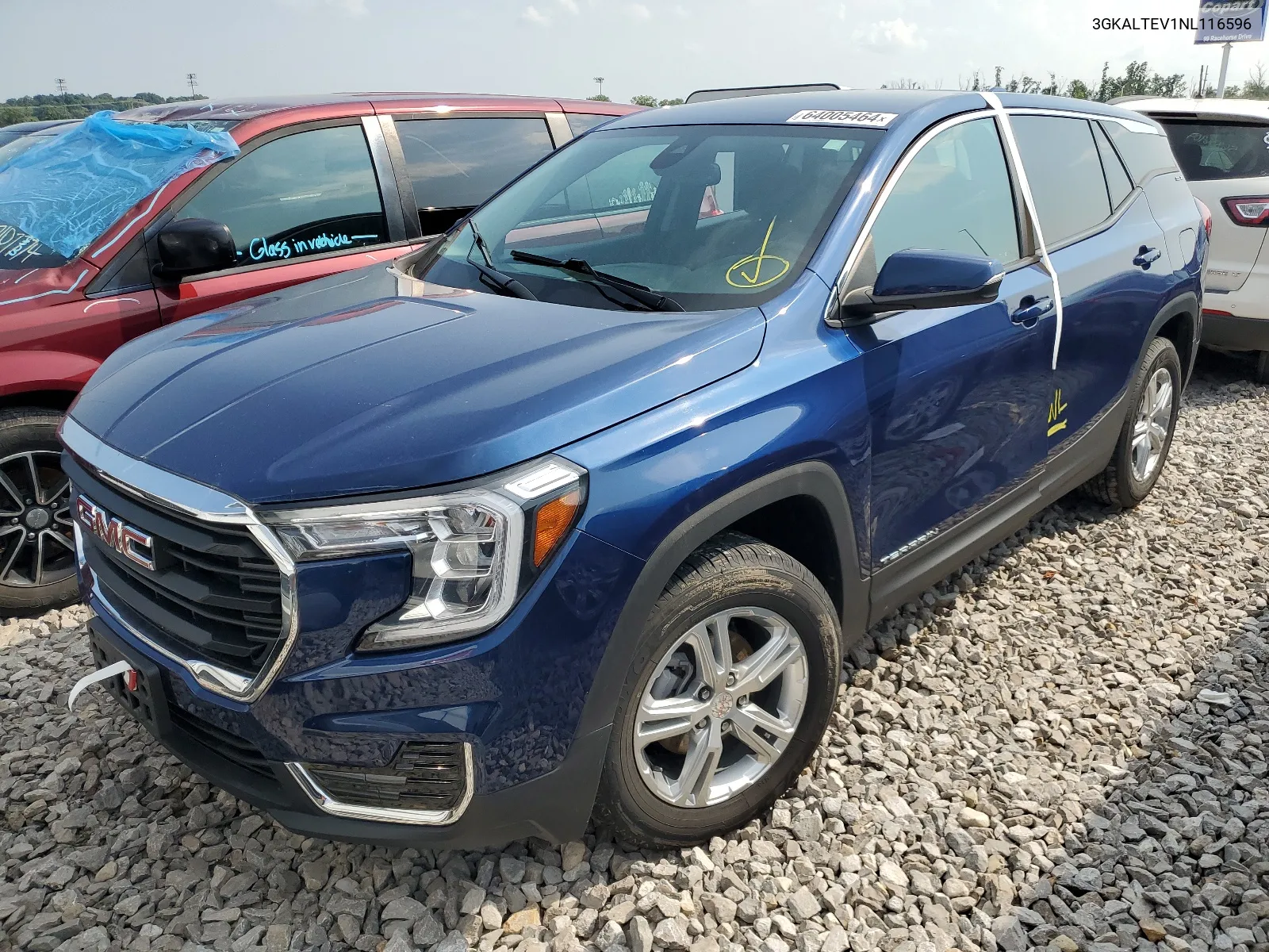 2022 GMC Terrain Sle VIN: 3GKALTEV1NL116596 Lot: 64005464