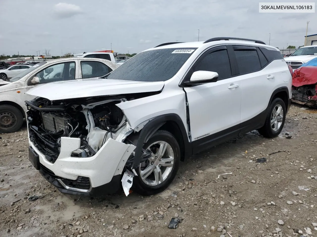 2022 GMC Terrain Sle VIN: 3GKALMEV6NL106183 Lot: 66889054