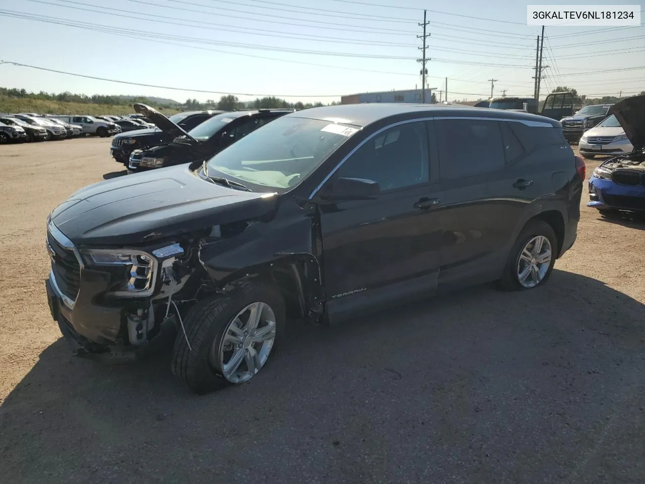 2022 GMC Terrain Sle VIN: 3GKALTEV6NL181234 Lot: 70860514