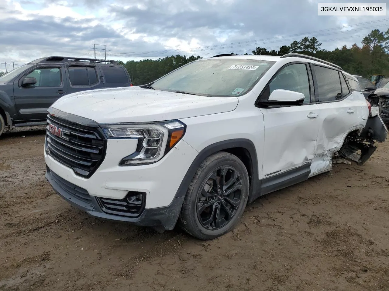 2022 GMC Terrain Slt VIN: 3GKALVEVXNL195035 Lot: 71257424