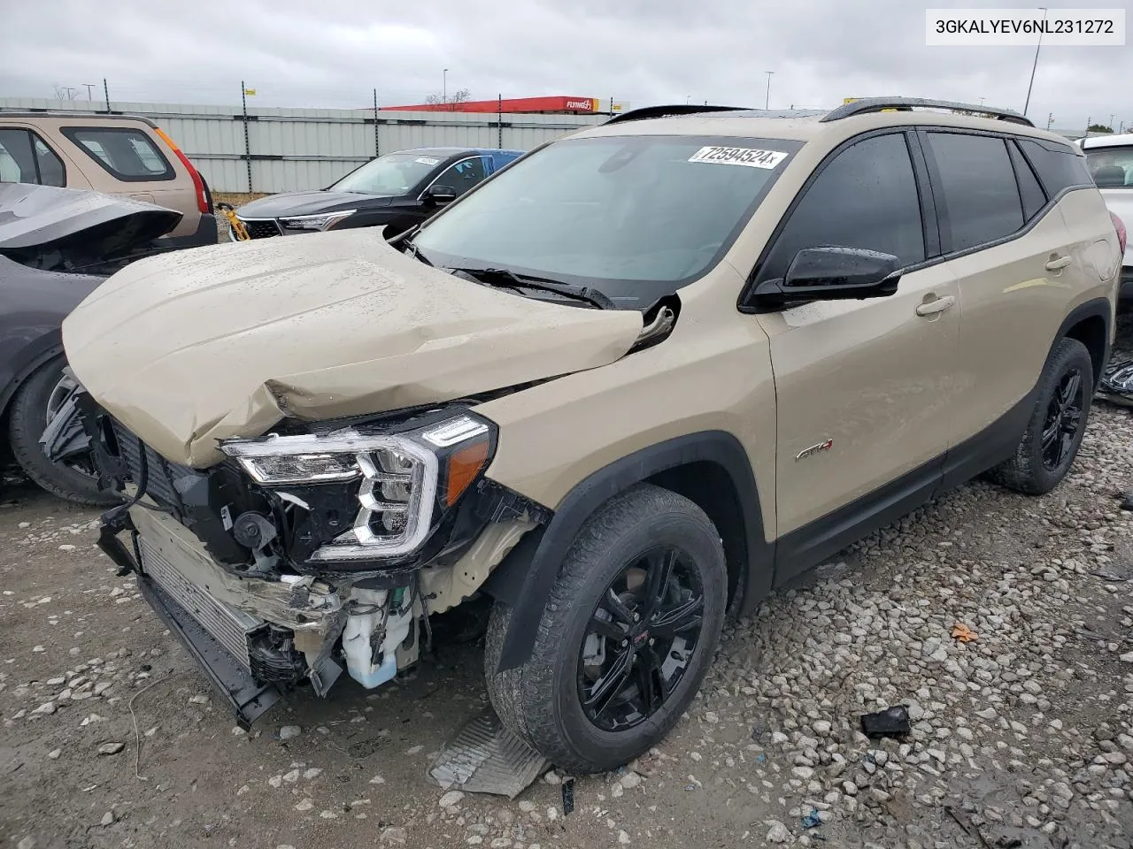 2022 GMC Terrain At4 VIN: 3GKALYEV6NL231272 Lot: 72594524