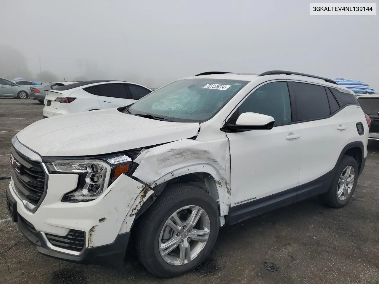 2022 GMC Terrain Sle VIN: 3GKALTEV4NL139144 Lot: 72750014