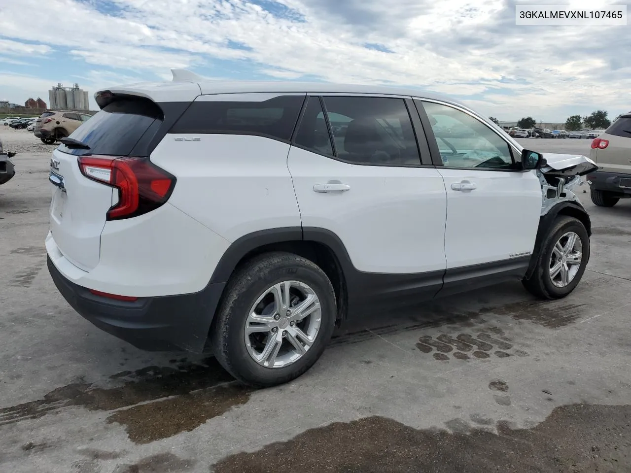 2022 GMC Terrain Sle VIN: 3GKALMEVXNL107465 Lot: 73281614