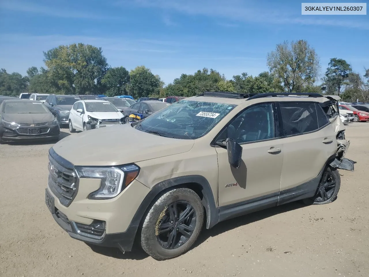 3GKALYEV1NL260307 2022 GMC Terrain At4