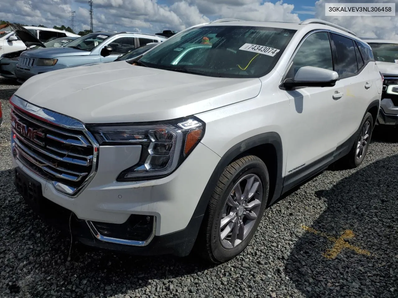 2022 GMC Terrain Slt VIN: 3GKALVEV3NL306458 Lot: 74343074