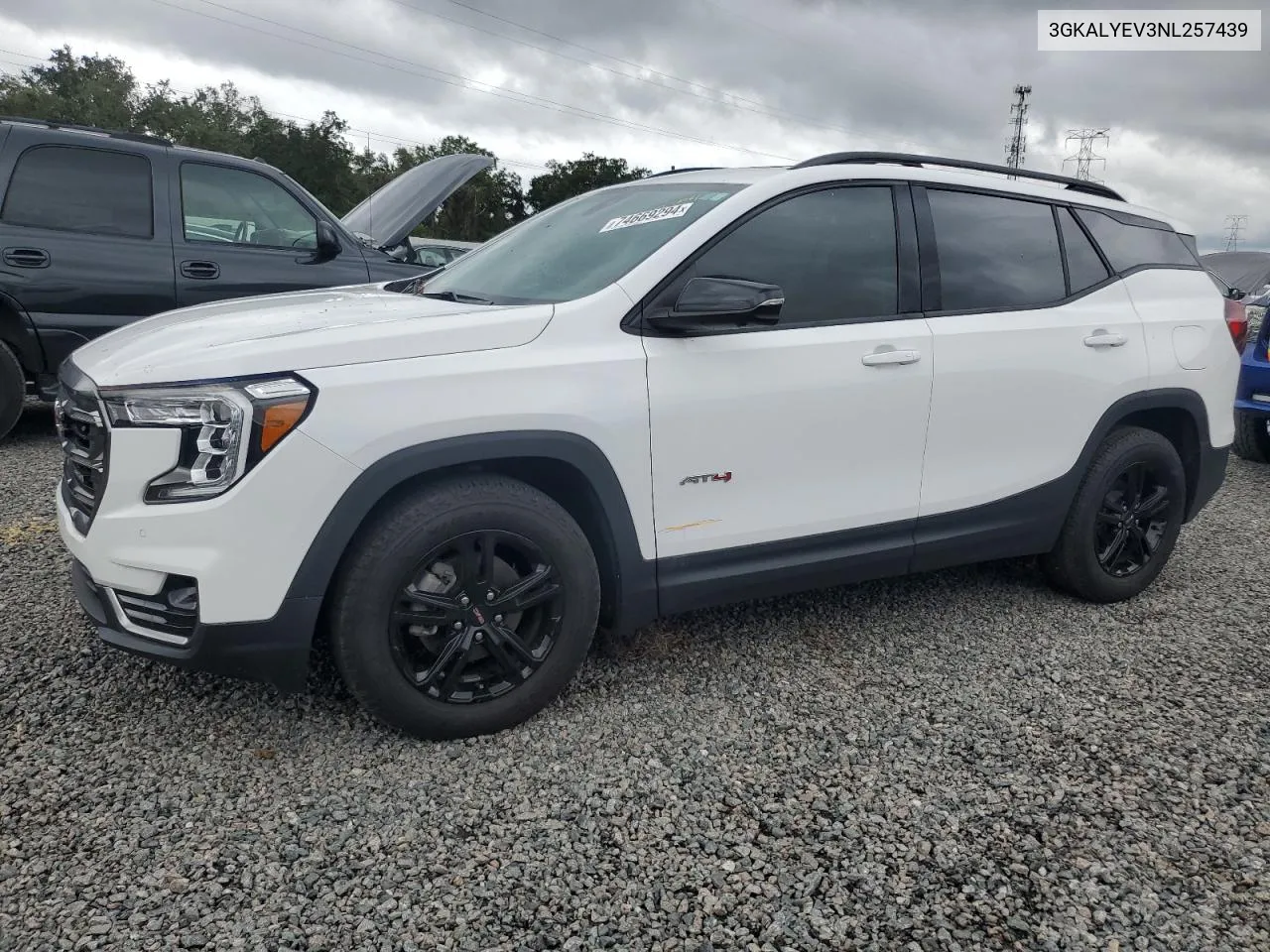 2022 GMC Terrain At4 VIN: 3GKALYEV3NL257439 Lot: 74669294