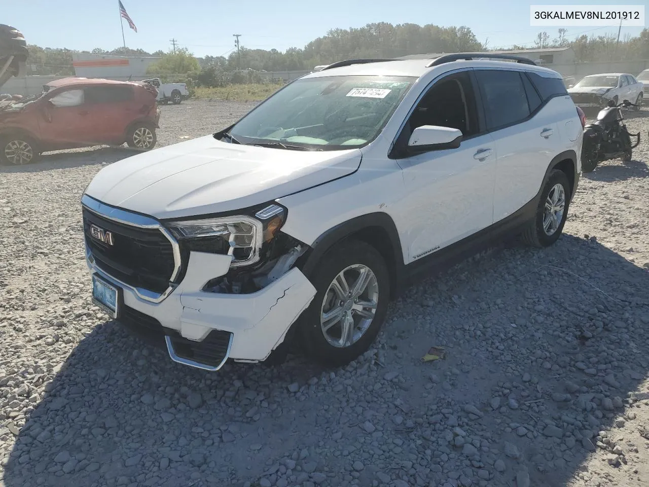 2022 GMC Terrain Sle VIN: 3GKALMEV8NL201912 Lot: 75743494