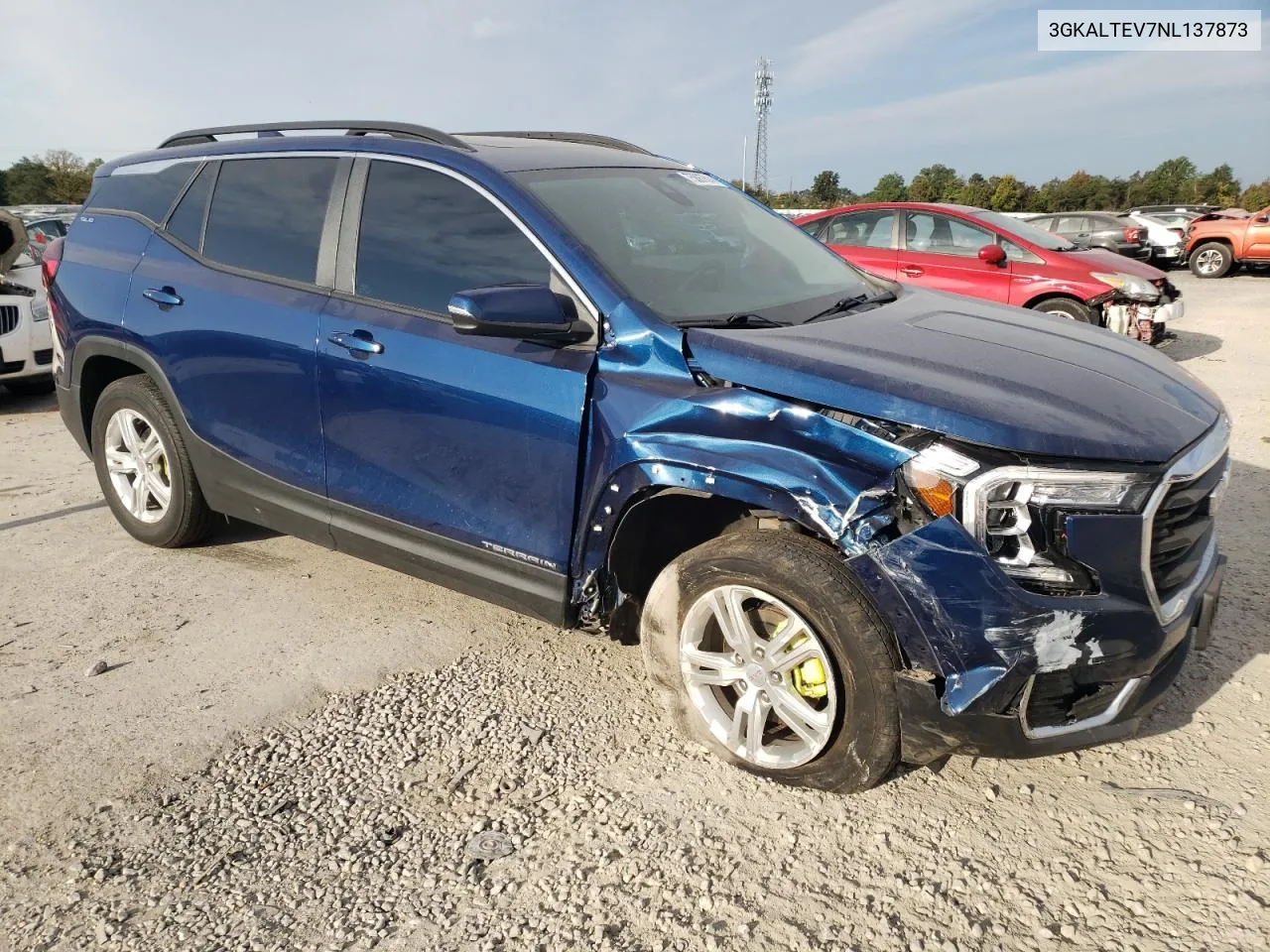 2022 GMC Terrain Sle VIN: 3GKALTEV7NL137873 Lot: 75887614