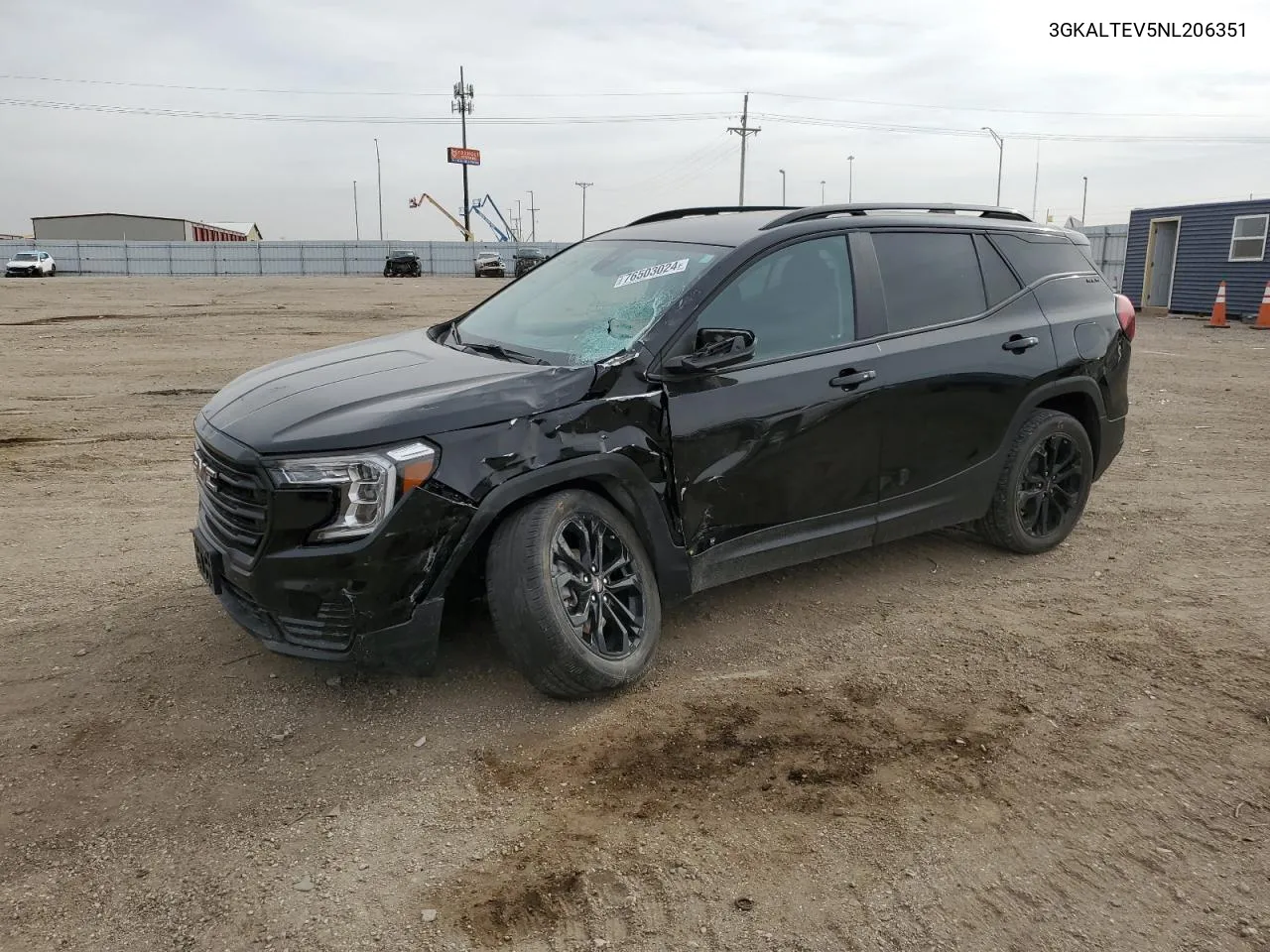 2022 GMC Terrain Sle VIN: 3GKALTEV5NL206351 Lot: 76503024