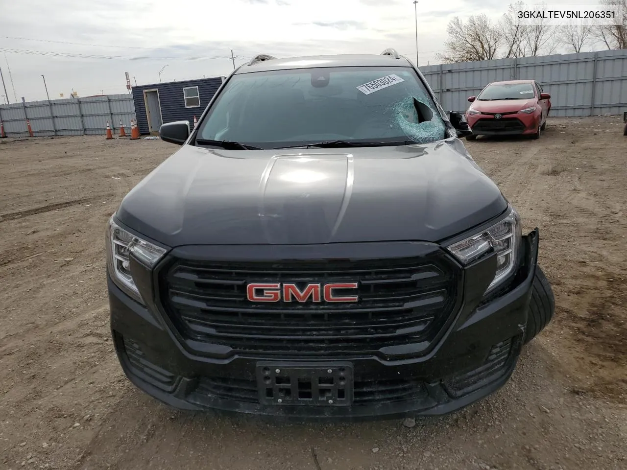 2022 GMC Terrain Sle VIN: 3GKALTEV5NL206351 Lot: 76503024