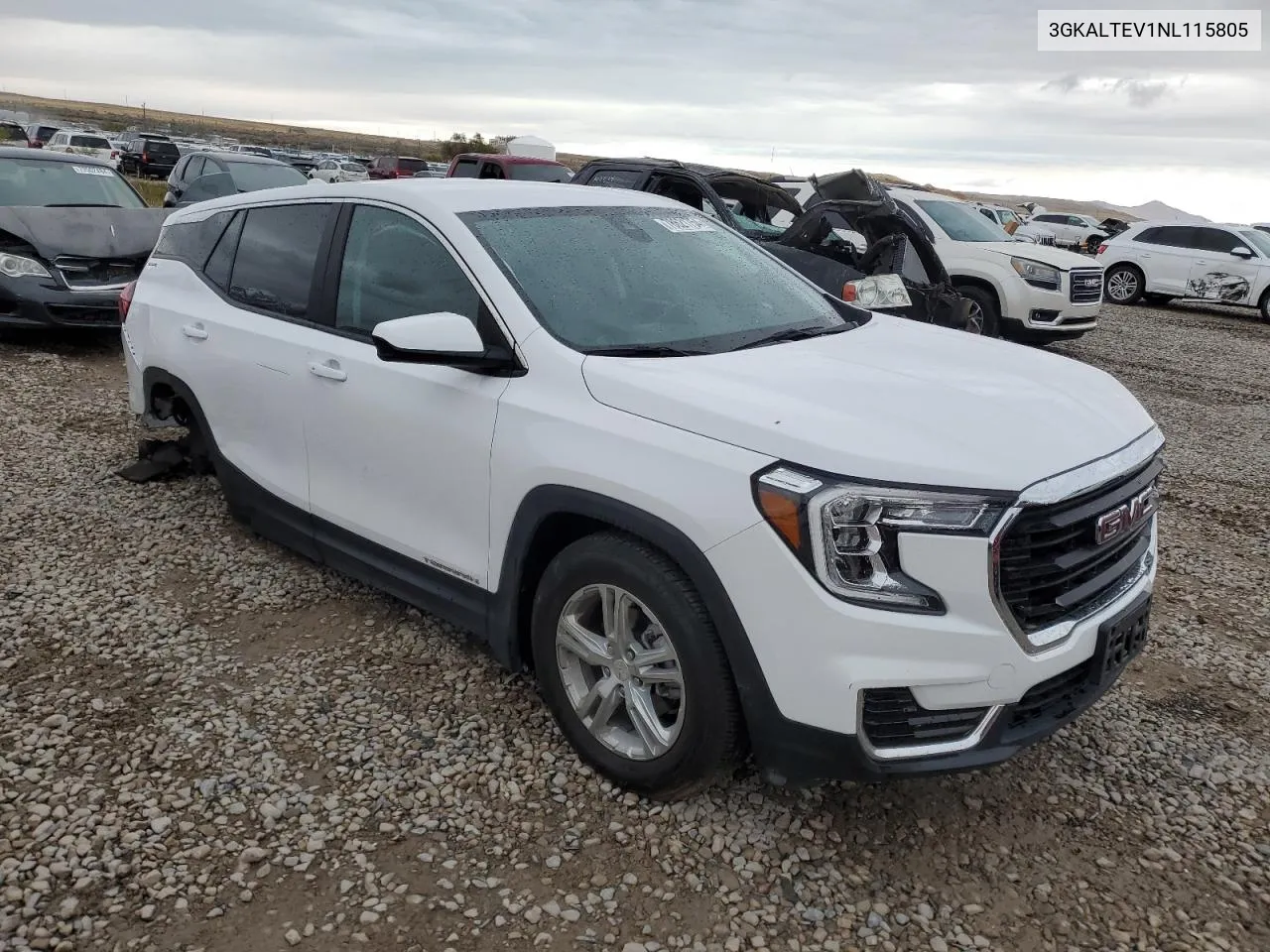 2022 GMC Terrain Sle VIN: 3GKALTEV1NL115805 Lot: 78621754