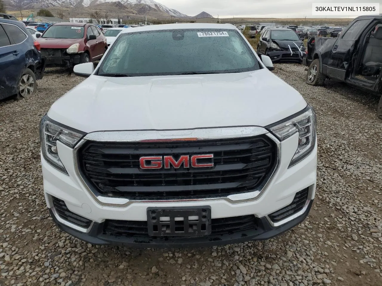 2022 GMC Terrain Sle VIN: 3GKALTEV1NL115805 Lot: 78621754