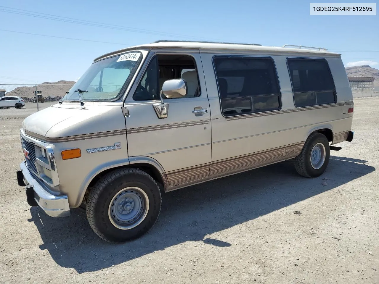 1994 GMC Rally Wagon / Van G2500 VIN: 1GDEG25K4RF512695 Lot: 63562414