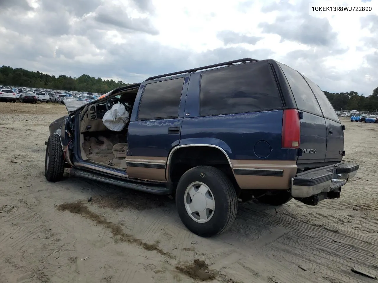 1998 GMC Yukon VIN: 1GKEK13R8WJ722890 Lot: 72904114