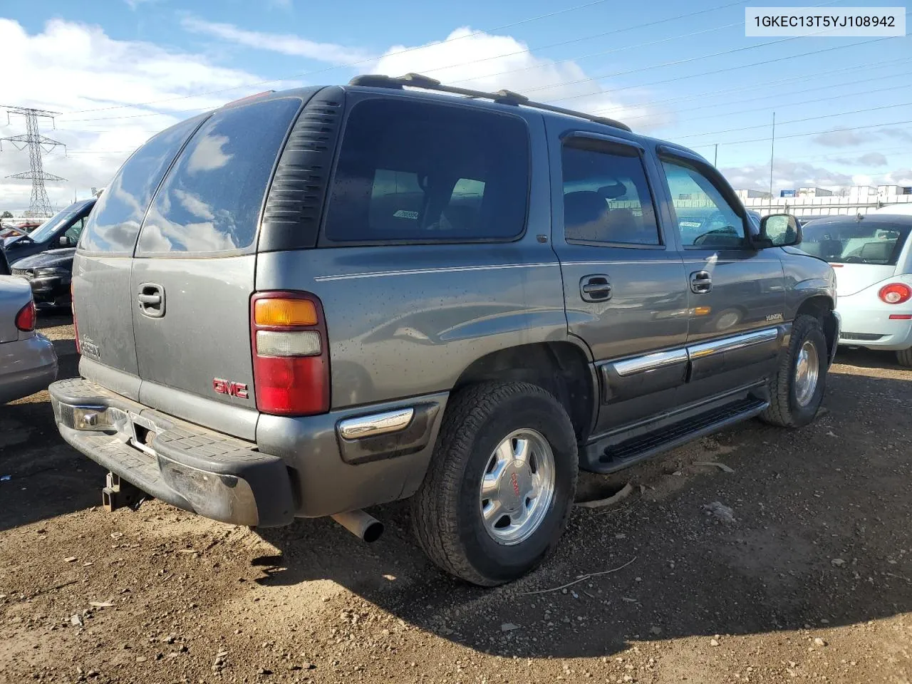 2000 GMC Yukon VIN: 1GKEC13T5YJ108942 Lot: 75210044