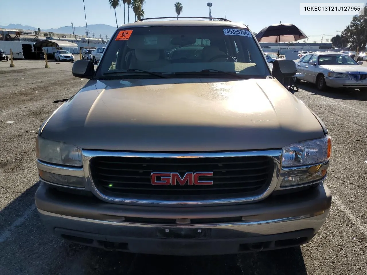 1GKEC13T21J127955 2001 GMC Yukon