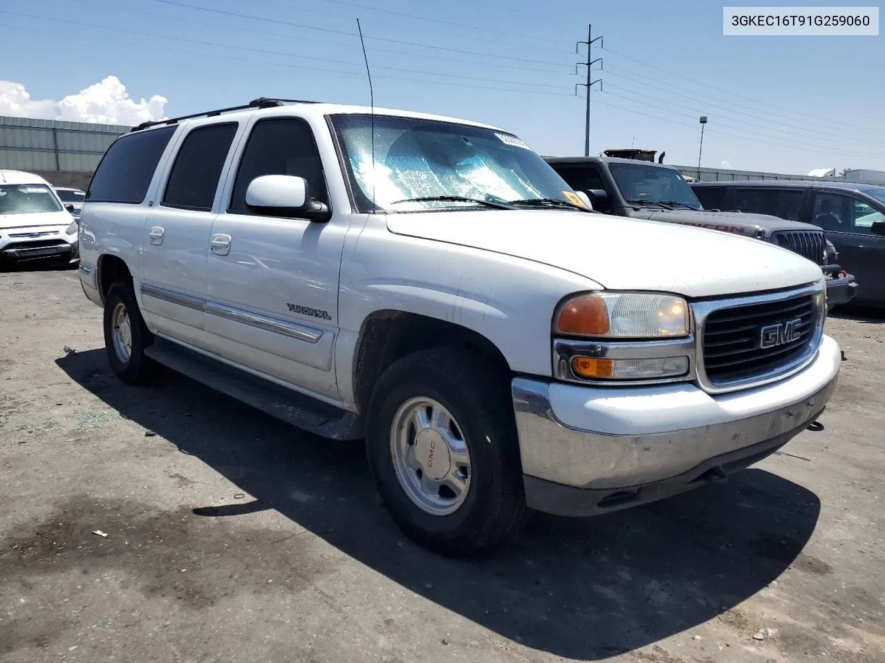 2001 GMC Yukon Xl C1500 VIN: 3GKEC16T91G259060 Lot: 62300534