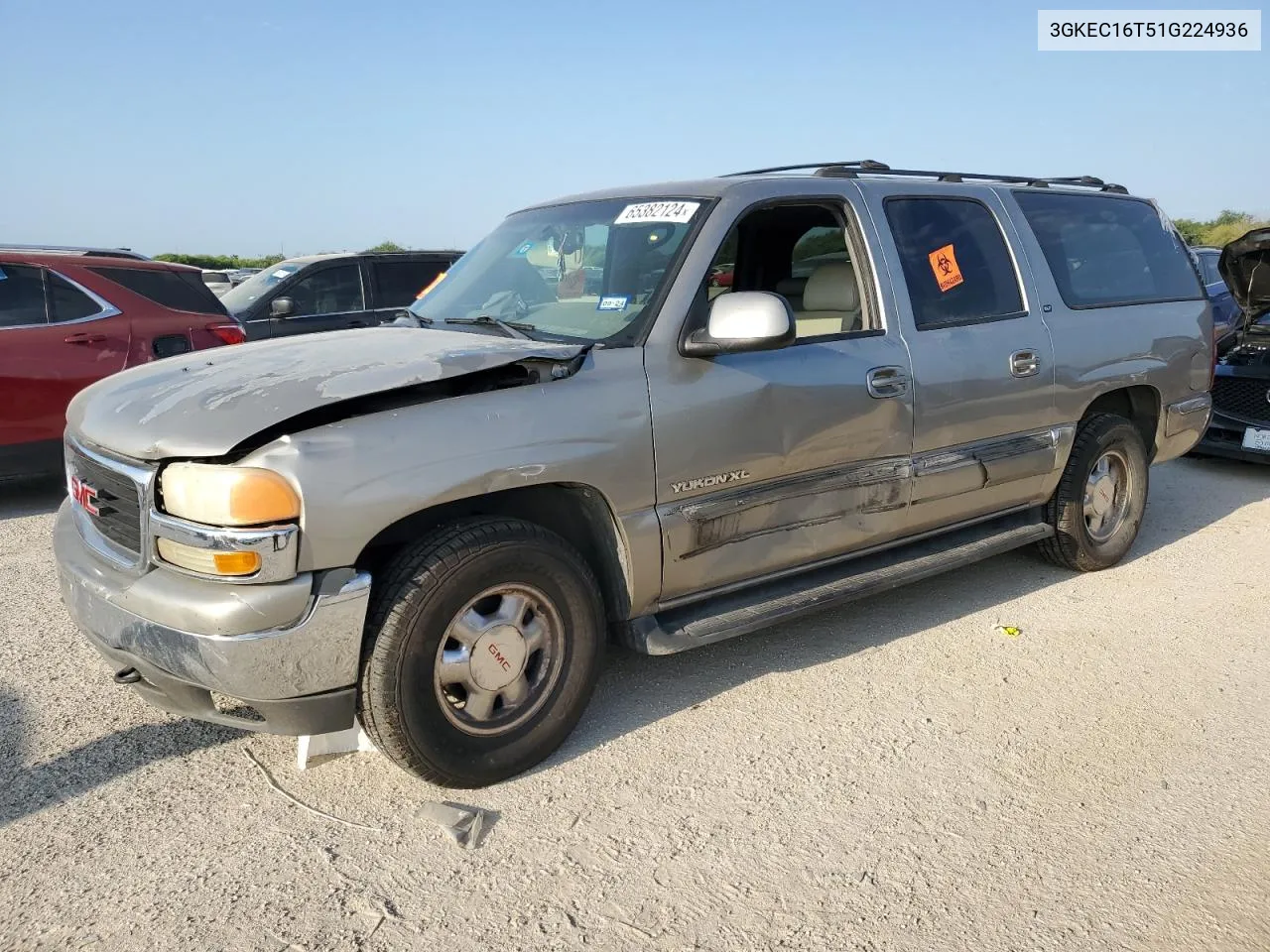 2001 GMC Yukon Xl C1500 VIN: 3GKEC16T51G224936 Lot: 65382124