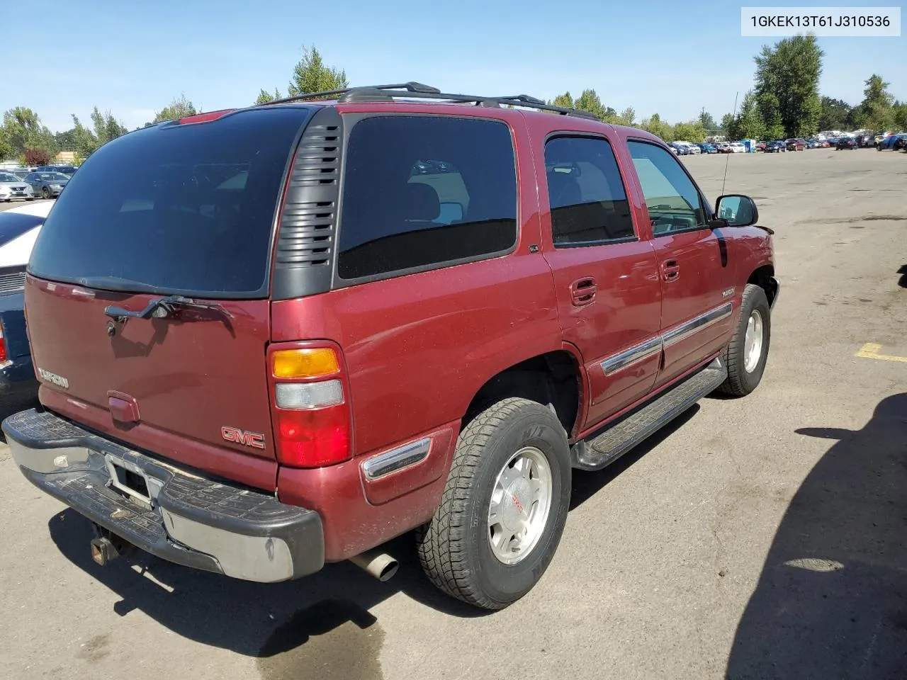 2001 GMC Yukon VIN: 1GKEK13T61J310536 Lot: 68218654