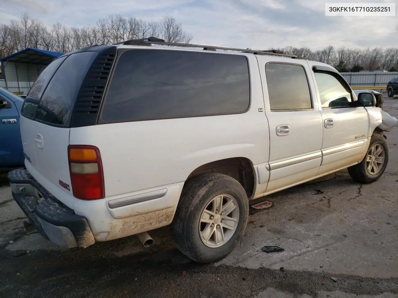 2001 GMC Yukon Xl K1500 VIN: 3GKFK16T71G235251 Lot: 71513182