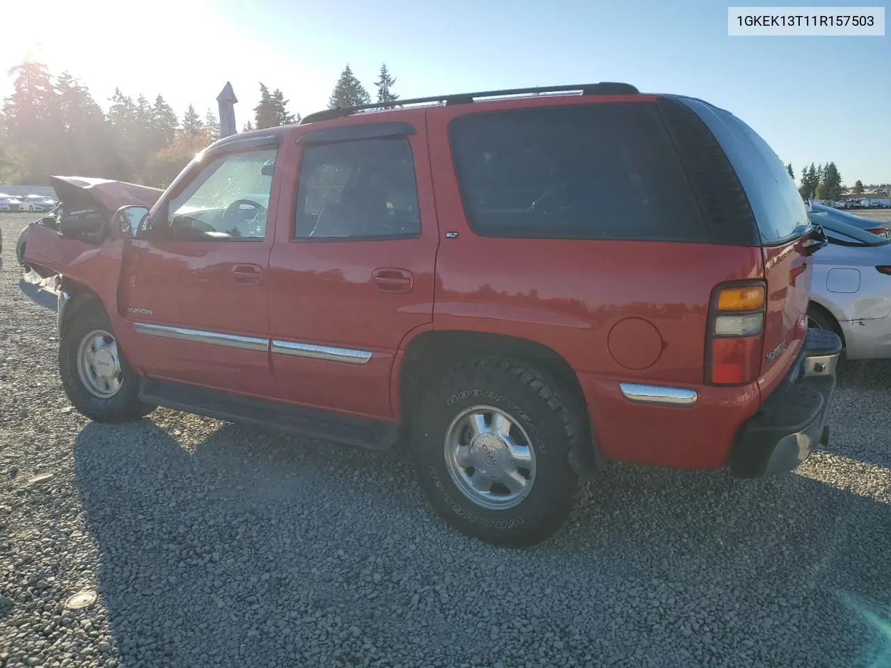 2001 GMC Yukon VIN: 1GKEK13T11R157503 Lot: 73801274