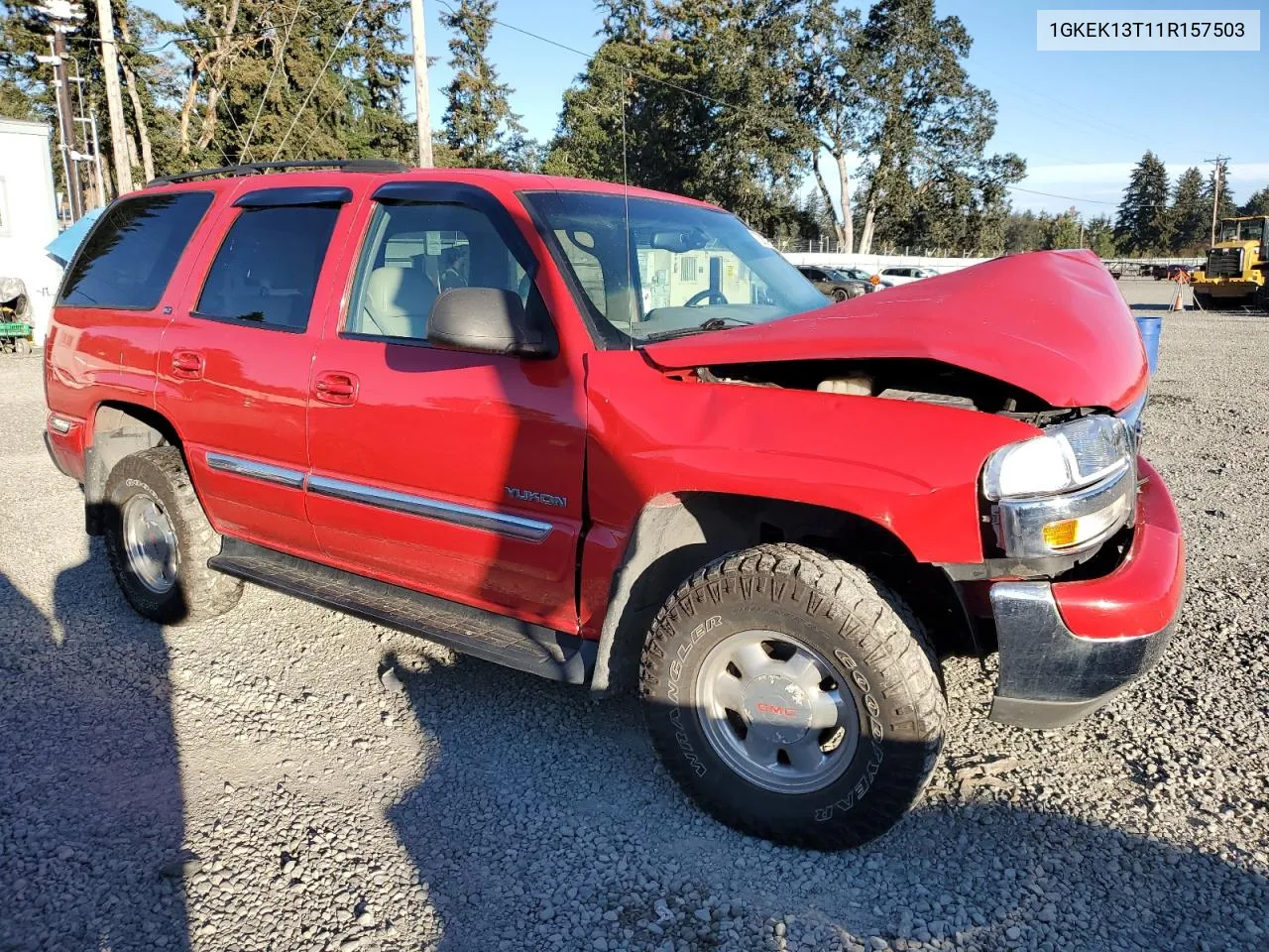 2001 GMC Yukon VIN: 1GKEK13T11R157503 Lot: 73801274