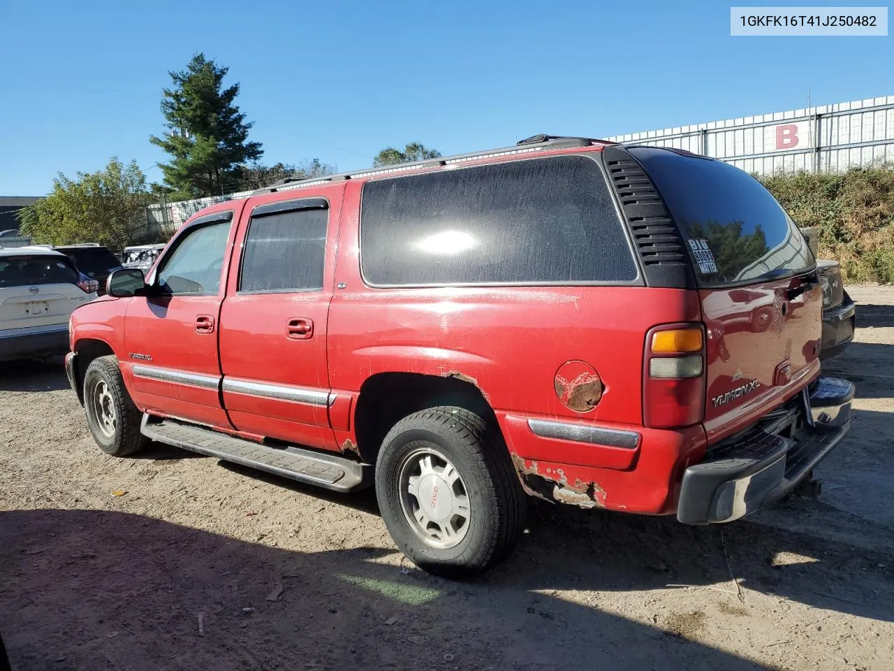 2001 GMC Yukon Xl K1500 VIN: 1GKFK16T41J250482 Lot: 75094034