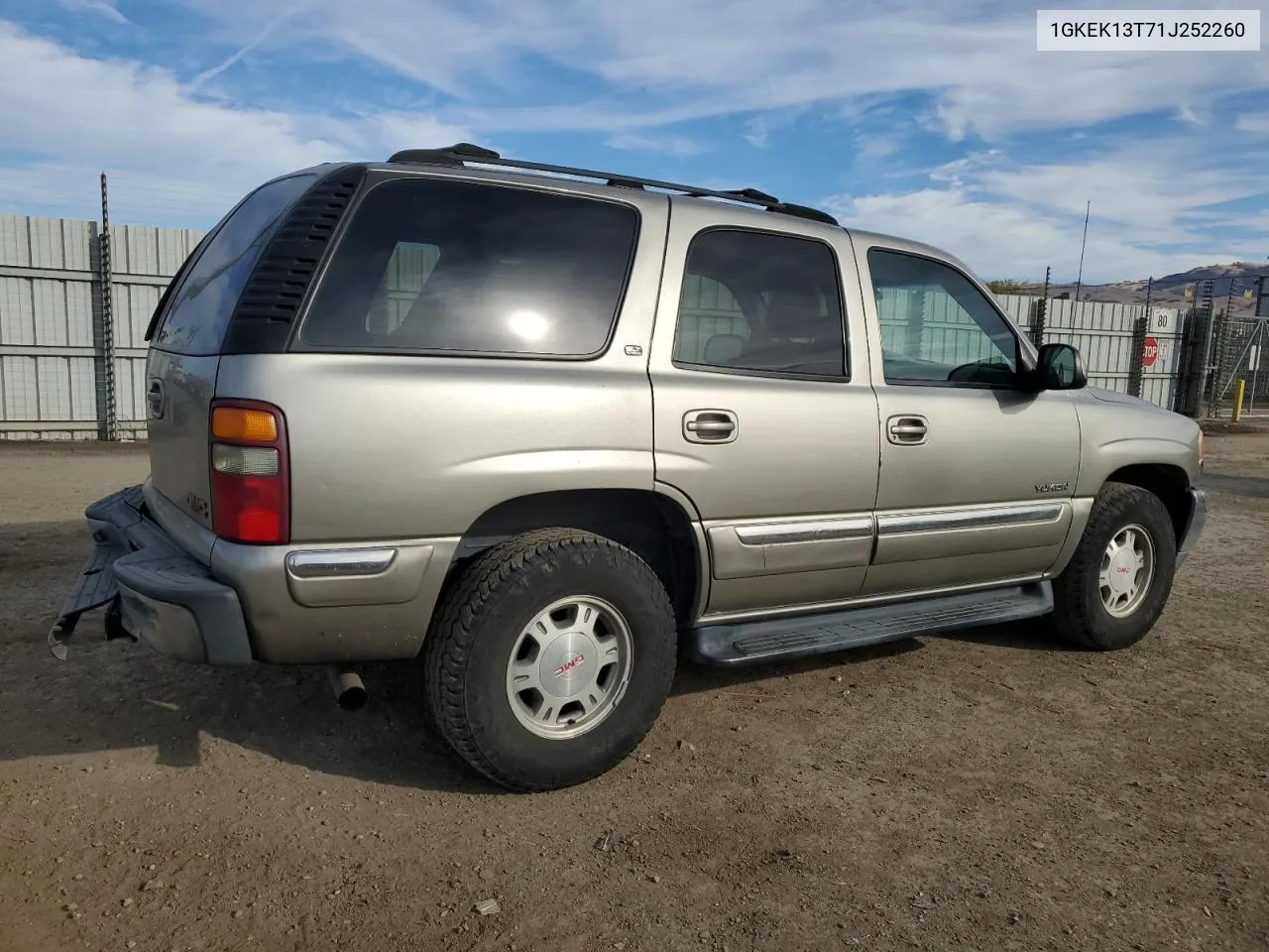 2001 GMC Yukon VIN: 1GKEK13T71J252260 Lot: 75567094