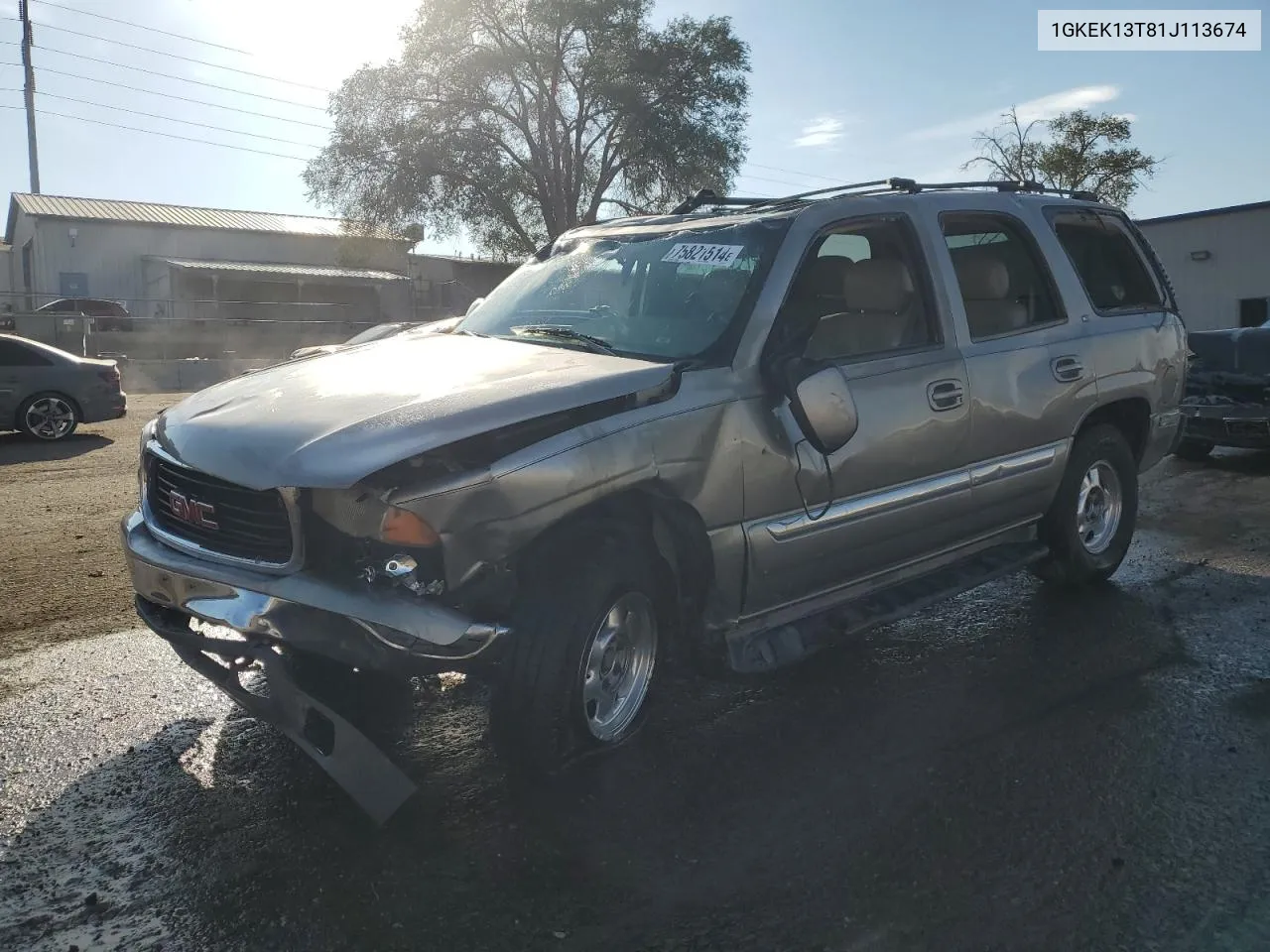 2001 GMC Yukon VIN: 1GKEK13T81J113674 Lot: 75821514