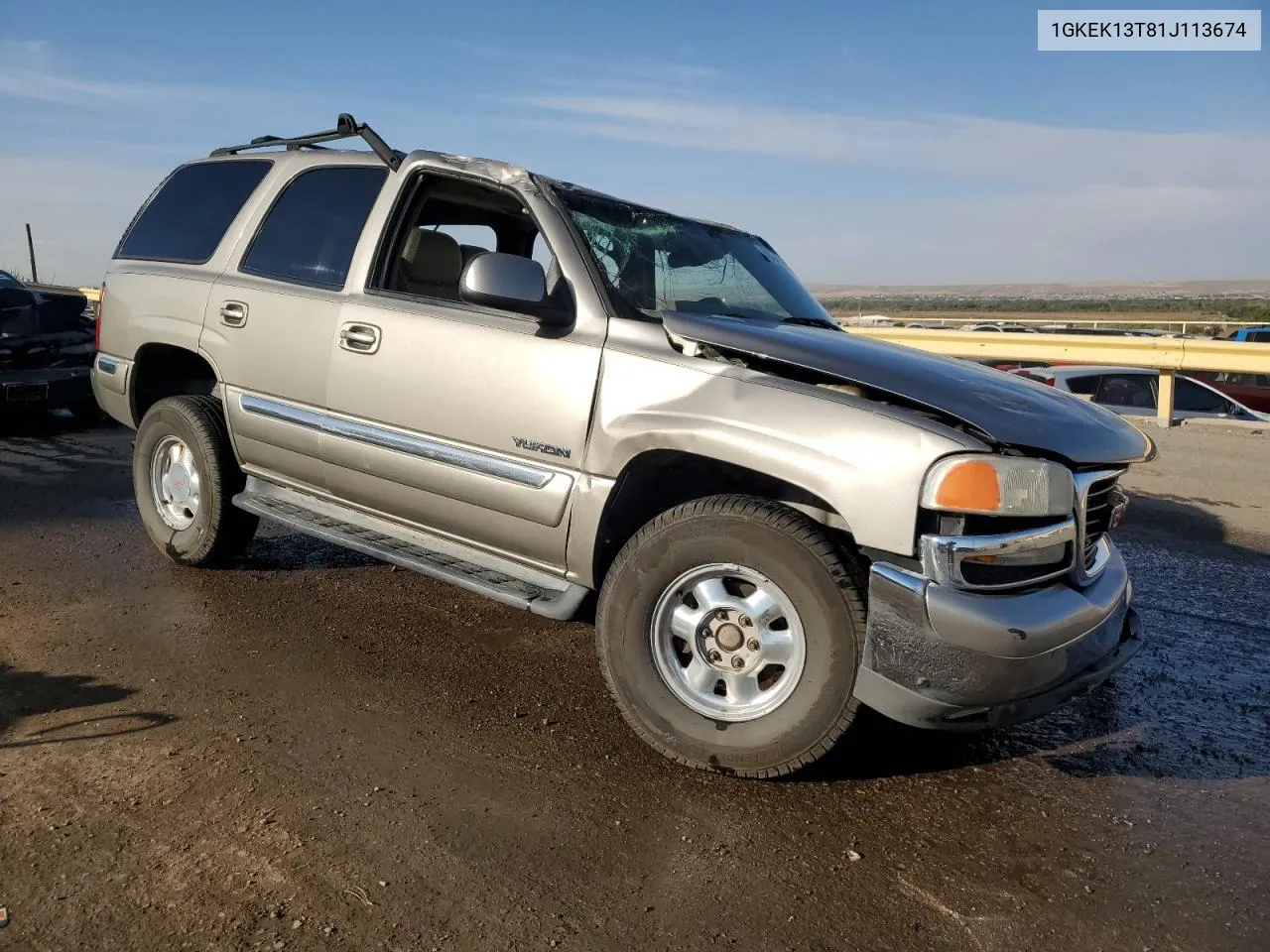 2001 GMC Yukon VIN: 1GKEK13T81J113674 Lot: 75821514