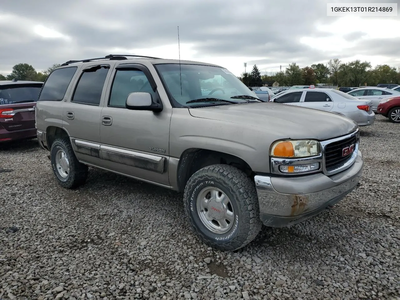 2001 GMC Yukon VIN: 1GKEK13T01R214869 Lot: 76156894