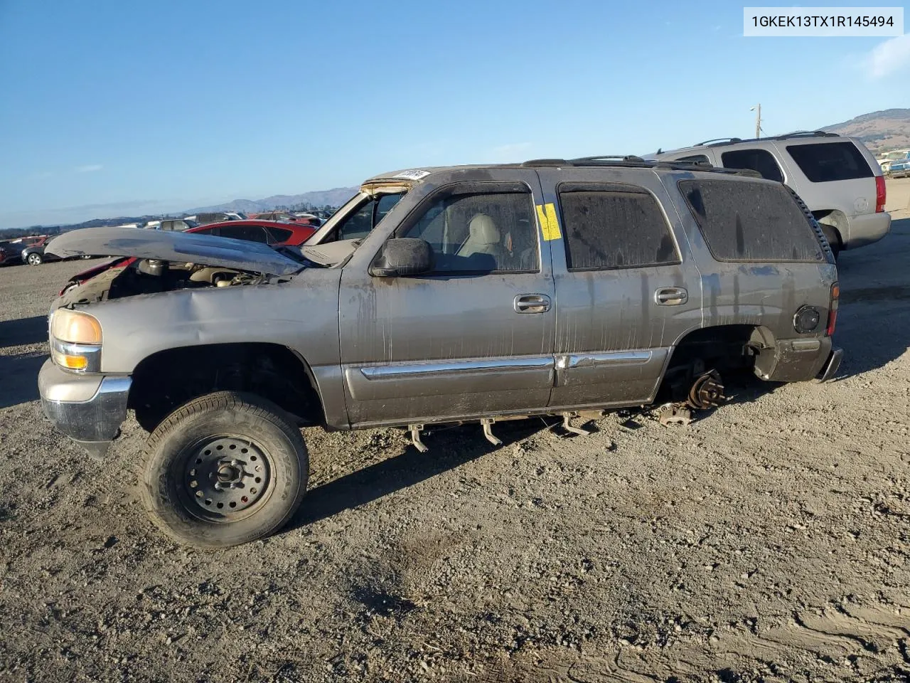 2001 GMC Yukon VIN: 1GKEK13TX1R145494 Lot: 77230614