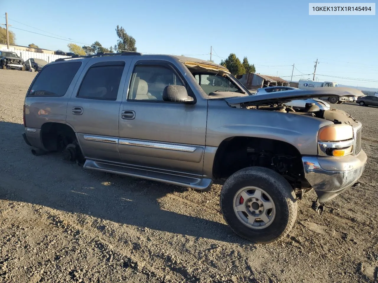 2001 GMC Yukon VIN: 1GKEK13TX1R145494 Lot: 77230614