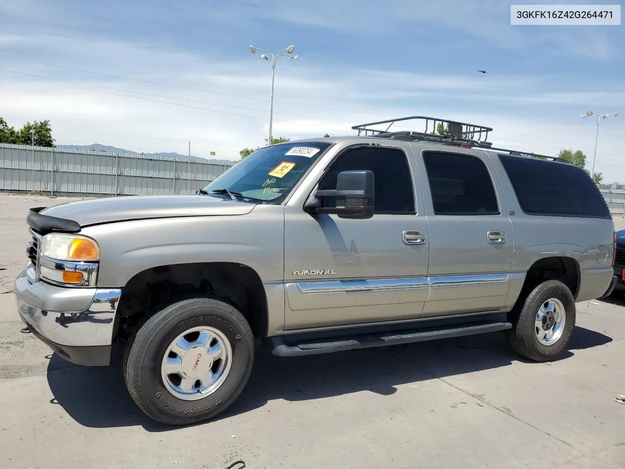 2002 GMC Yukon Xl K1500 VIN: 3GKFK16Z42G264471 Lot: 56090234