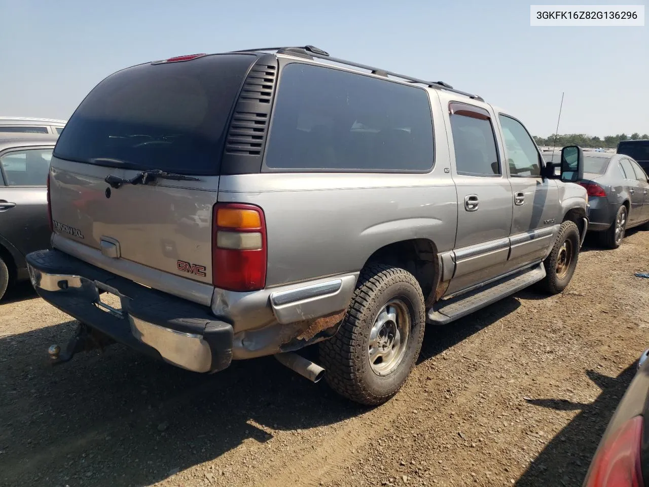 2002 GMC Yukon Xl K1500 VIN: 3GKFK16Z82G136296 Lot: 68808704